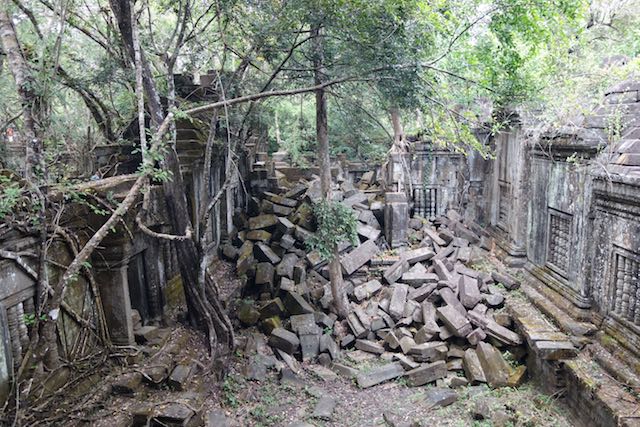 In Beng Mealea wurde bislang sehr wenig restauriert.