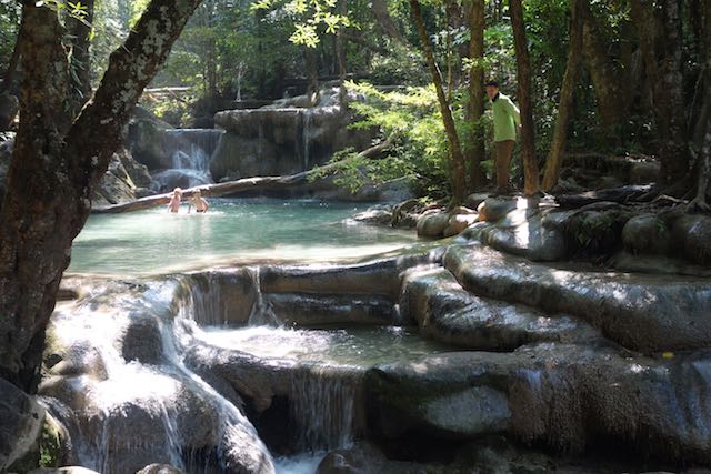 Traumhafte Landschaft - da muss man einfach ins Wasser springen.