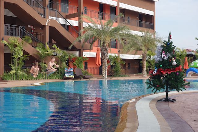 Weihnachten im Pool