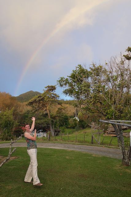 Sonne, Regen, Regenbogen. Wir konnten uns das passende Wetter auswürfeln.