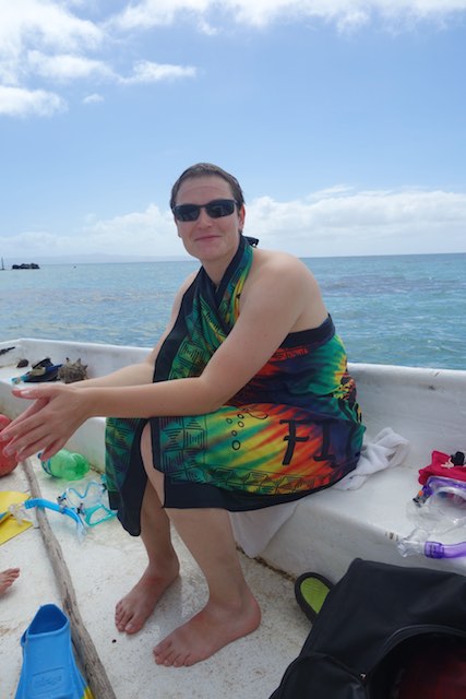 Der Sarong ist mein Andenken an Fiji.