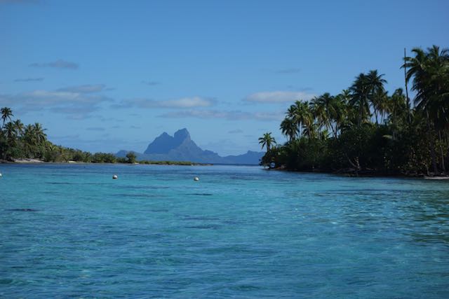 ... und über Wasser ist der Blick auf Bora Bora auch nicht zu verachten.